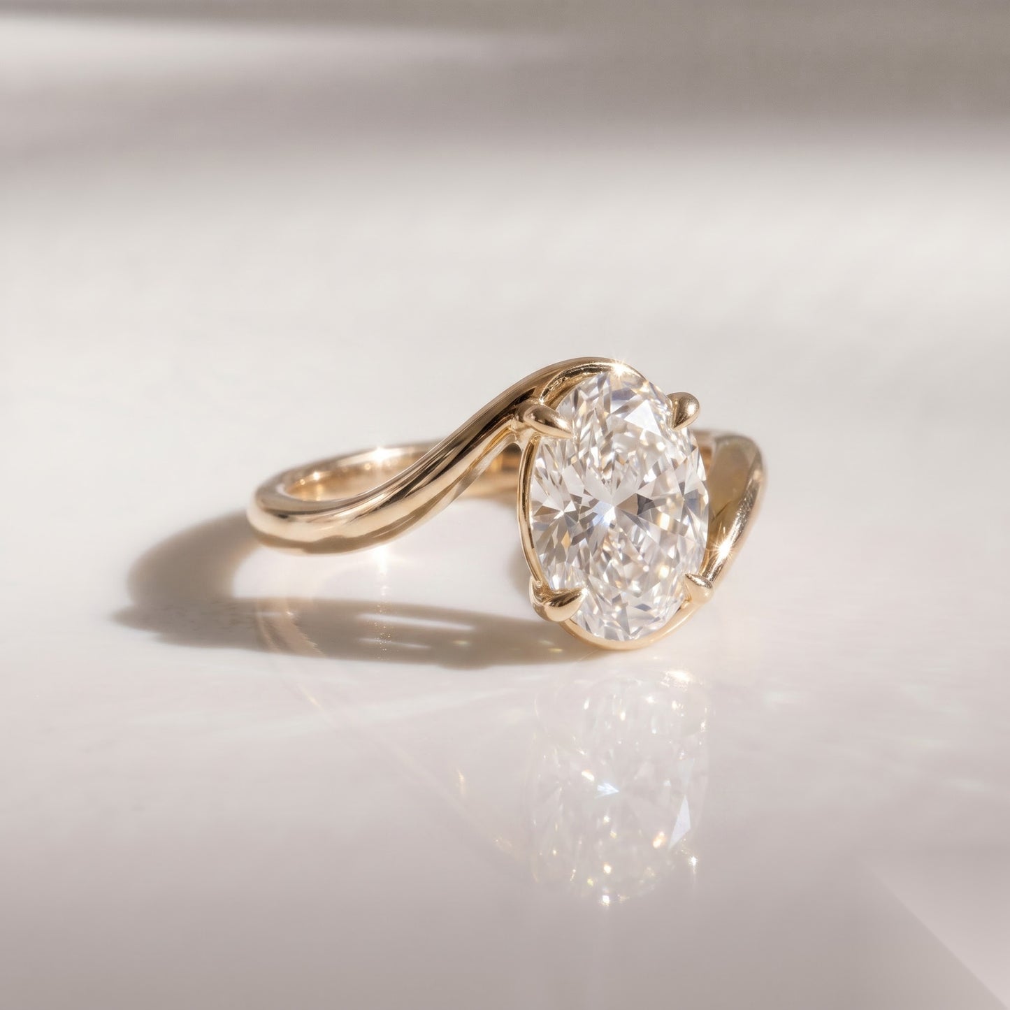 Solitaire Rapture-Oval Lab Grown Diamond Engagement Ring