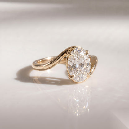 Solitaire Rapture-Oval Lab Grown Diamond Engagement Ring