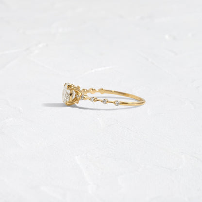 Pave-Round Lab Grown Diamond Engagement Ring