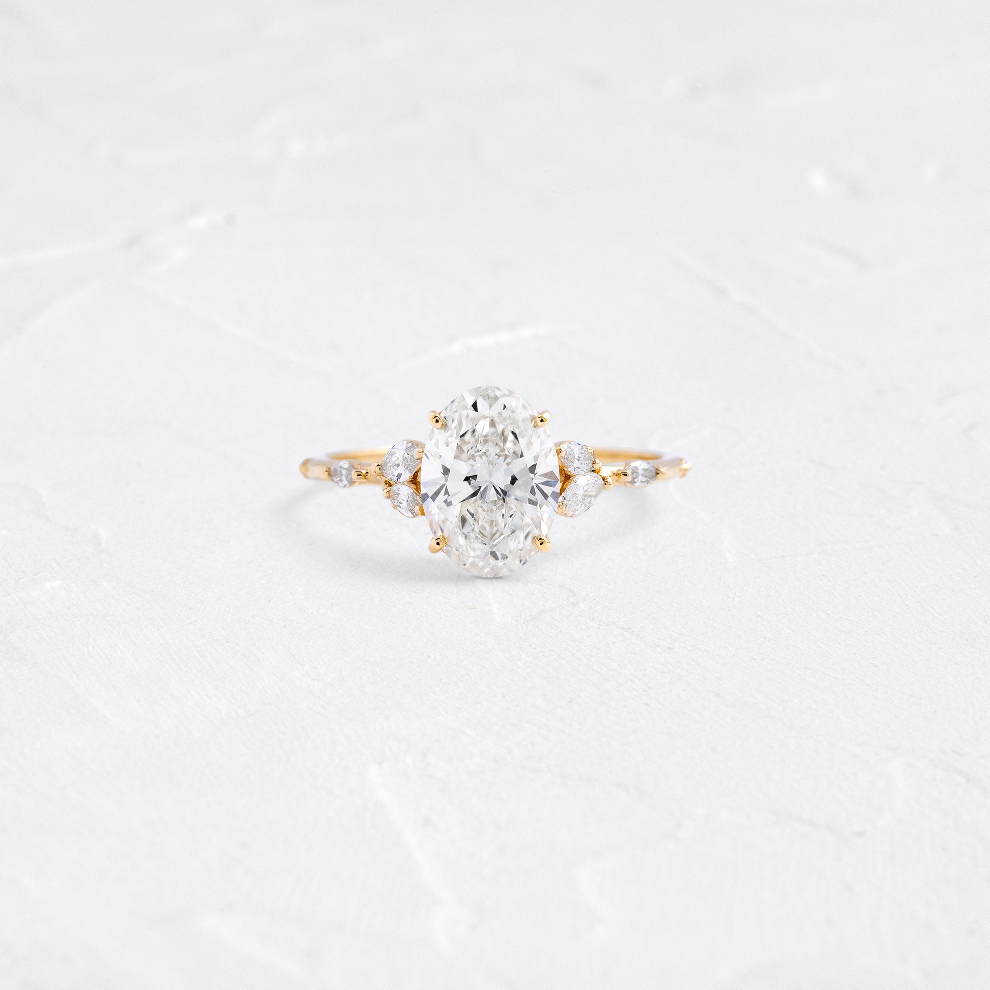 Solitaire-Oval Lab Grown Diamond Engagement Ring