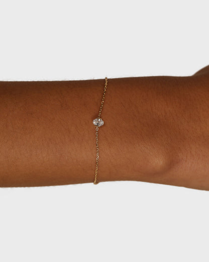 Elegant 0.25 CT Oval Diamond Cut Chain Bracelet (Lab Grown) 4