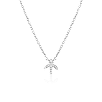 0.07 TCW Round Lab-Grown Diamond Sagittarius Necklace Charm in Gold 5