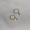 Load image into Gallery viewer, Dainty 0.02 TCW Round Lab-Grown Diamond Hoop Earrings
