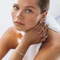 Load image into Gallery viewer, 0.45 TCW Baguette Lab-Grown Diamond Gold Hoop Earrings
