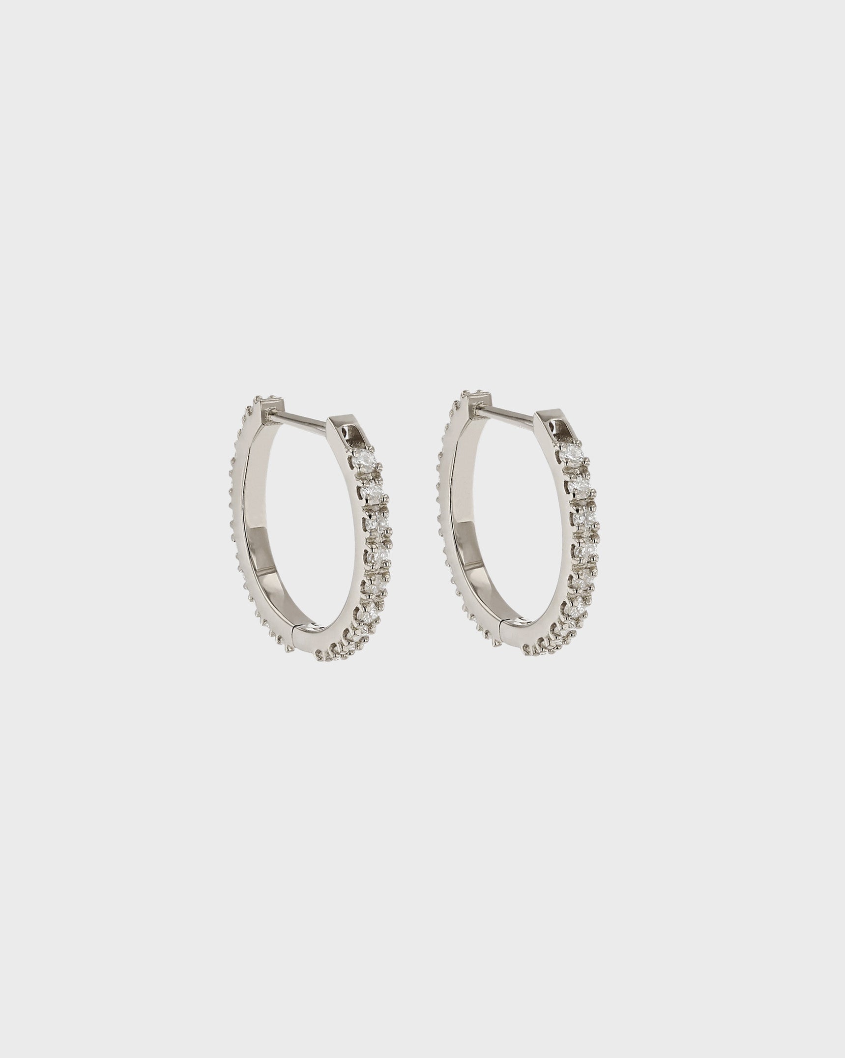 0.1O TCW Round Lab Grown Diamond Hoops Earring