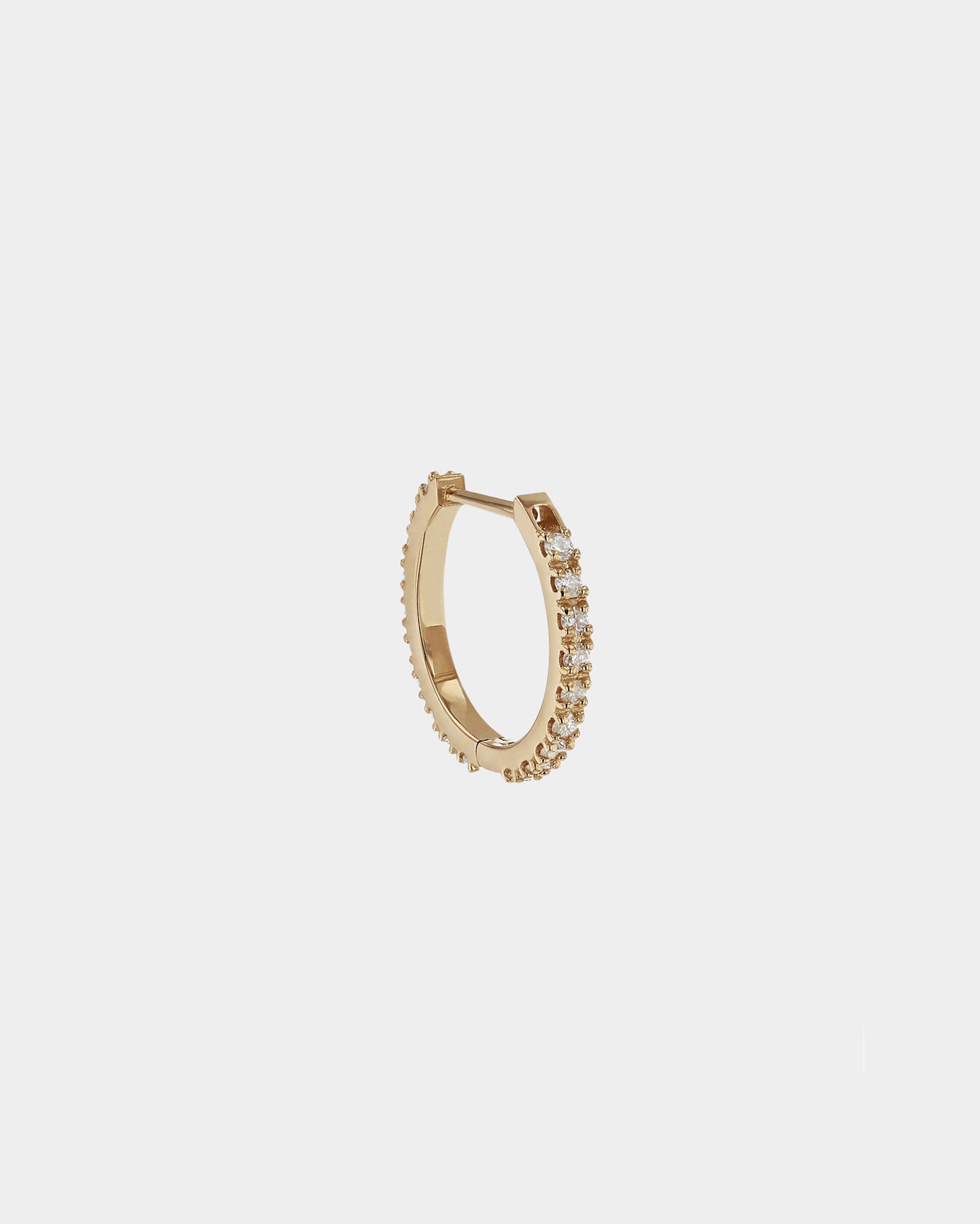 Radiant 0.10 TCW Lab Grown Diamond Round Hoops 4