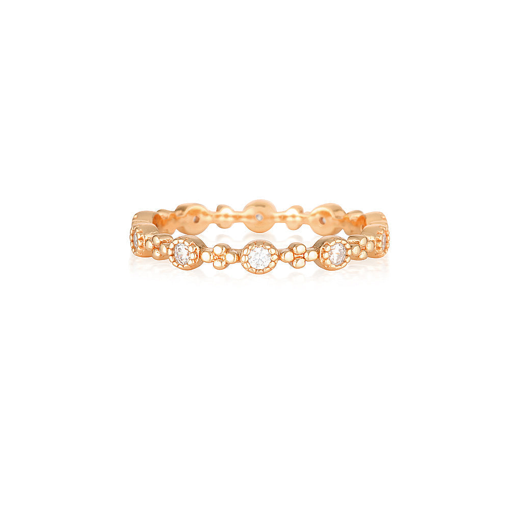 Elegant 0.15 TCW Round Lab-Grown Diamond Gold Wedding Band 6