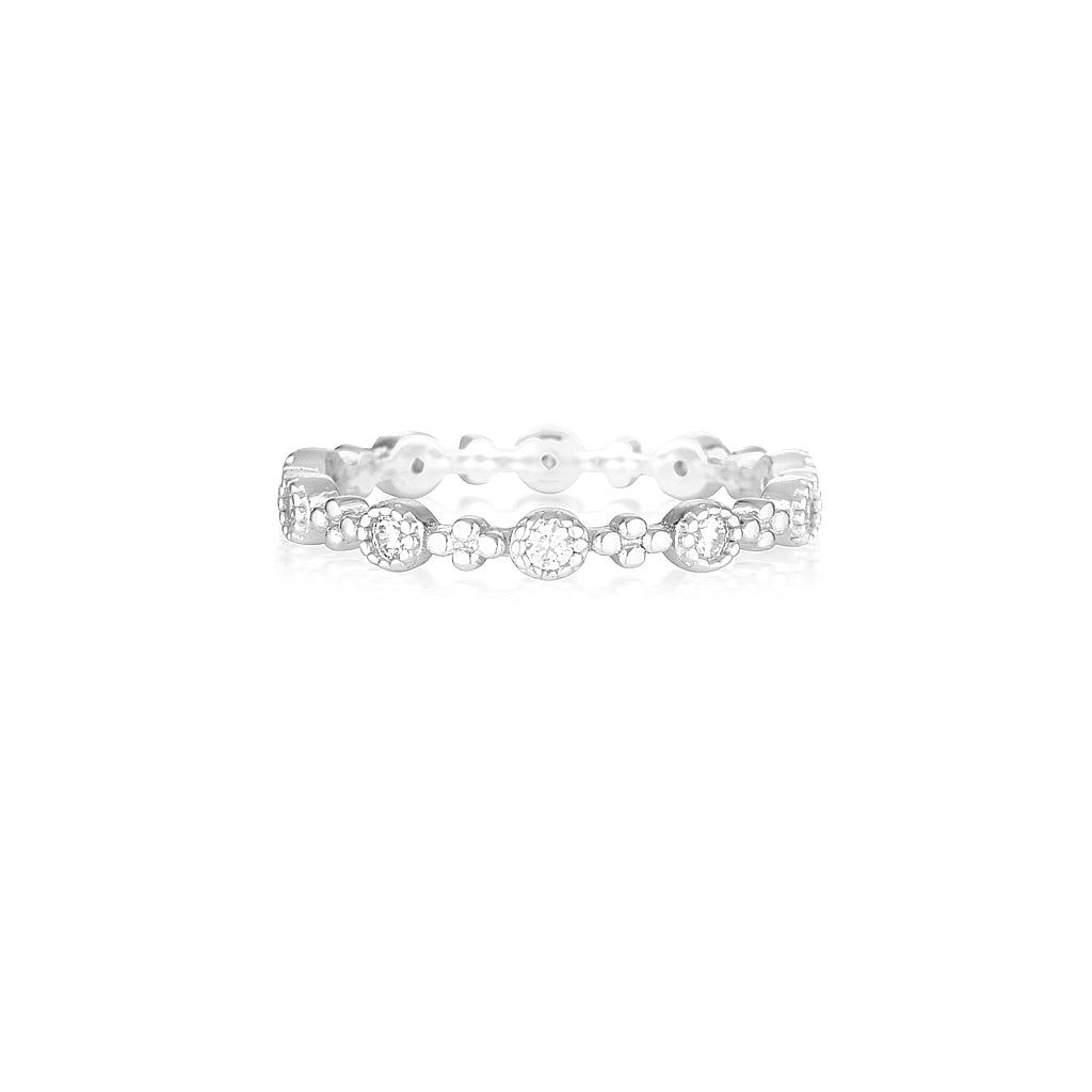 Elegant 0.15 TCW Round Lab-Grown Diamond Gold Wedding Band 5