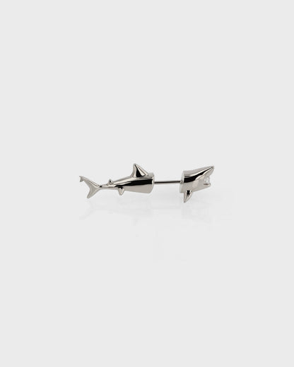 Shark Design 0.02 TCW Round Lab Grown Diamond Stud Earrings 2