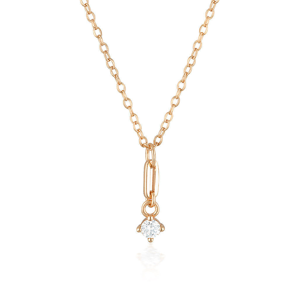 Elegant 0.06 TCW Round Lab-Grown Diamond Pendant Necklace 5