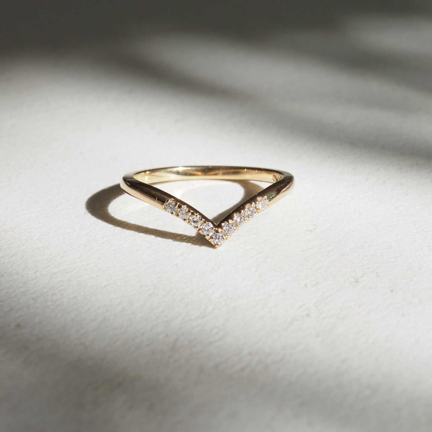 0.50 TCW Round V Shaped Lab Grown Diamond Wedding Band 2