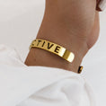 Load image into Gallery viewer, Elegant Personalized Gold Cutout Cuff Bracelet
