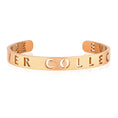 Load image into Gallery viewer, Elegant Personalized Gold Cutout Cuff Bracelet
