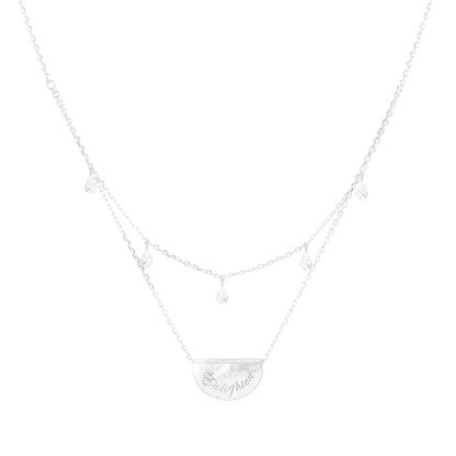 Ethereal Elegance: 0.03 TCW Round Lab Grown Diamond Necklace 2