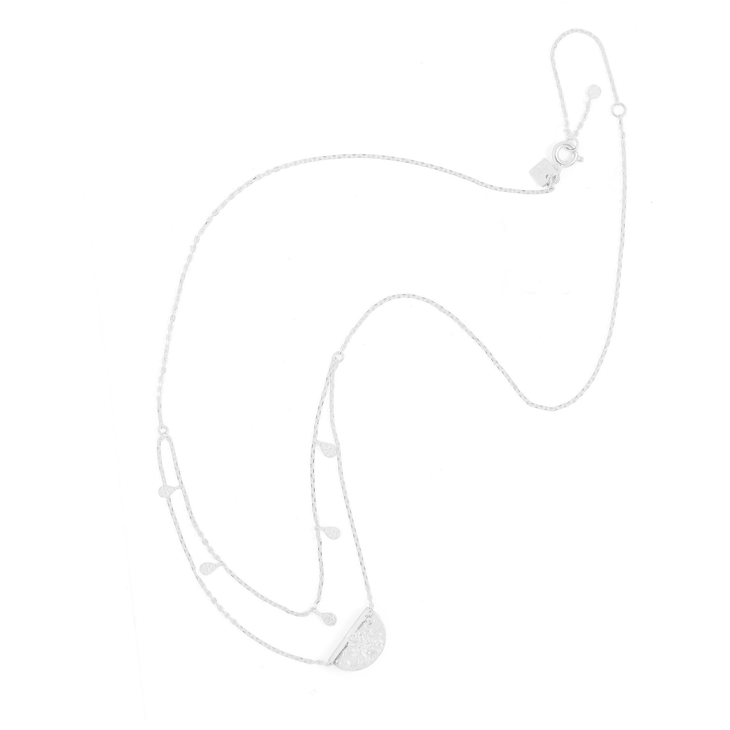 Ethereal Elegance: 0.03 TCW Round Lab Grown Diamond Necklace 4
