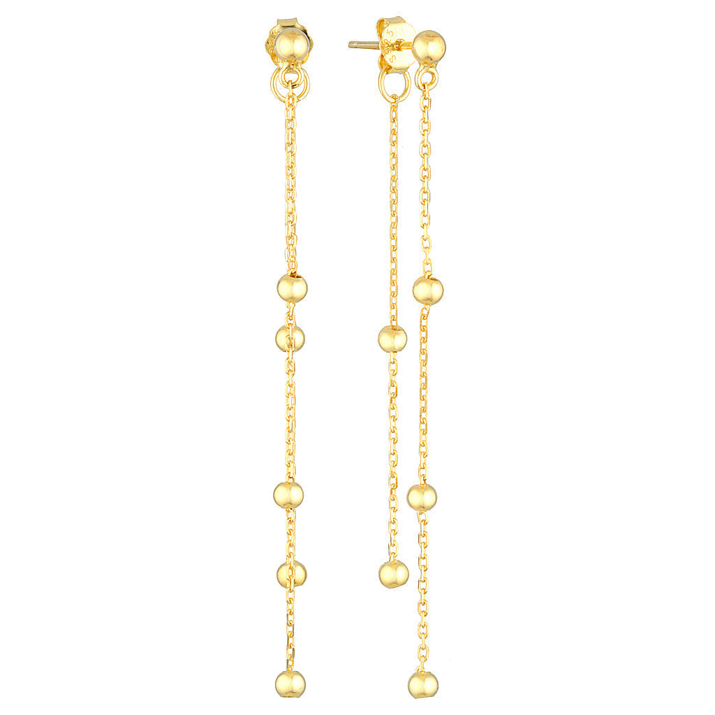 Chain Design Drop Earrings 1