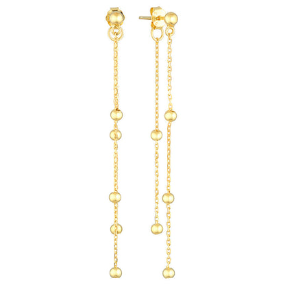 Chain Design Drop Earrings 1