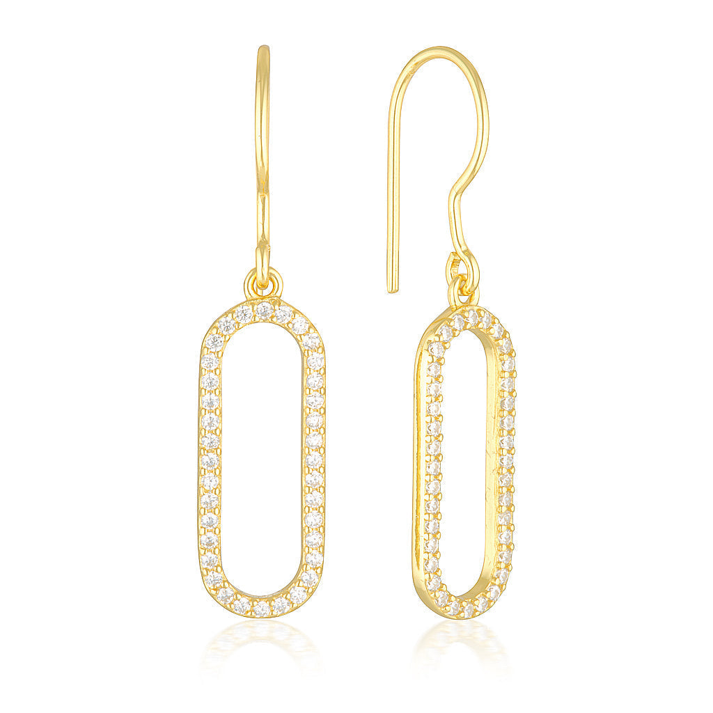 0.30 Carat Round Elongated Bar Drop Lab Grown Diamond Earrings 7