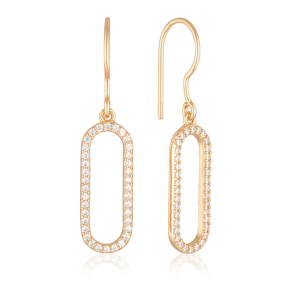 0.30 Carat Round Elongated Bar Drop Lab Grown Diamond Earrings 8