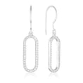 Load image into Gallery viewer, 0.30 Carat Round Elongated Bar Drop Lab Grown Diamond Earrings
