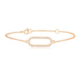 Load image into Gallery viewer, Elegant Rose Gold 0.09 TCW Round Lab-Grown Diamond Bracelet
