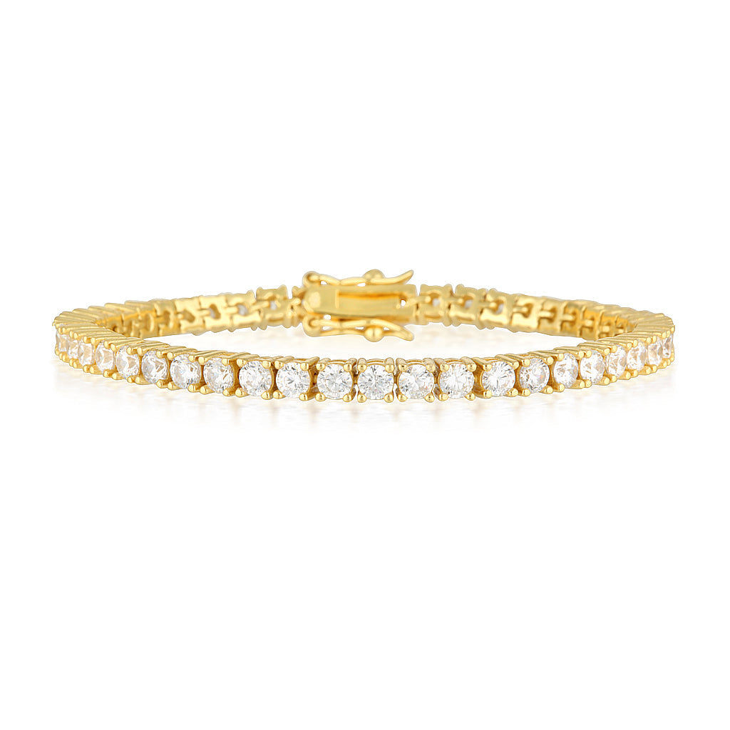 Exquisite 1 TCW Round Lab-Grown Diamond Tennis Bracelet