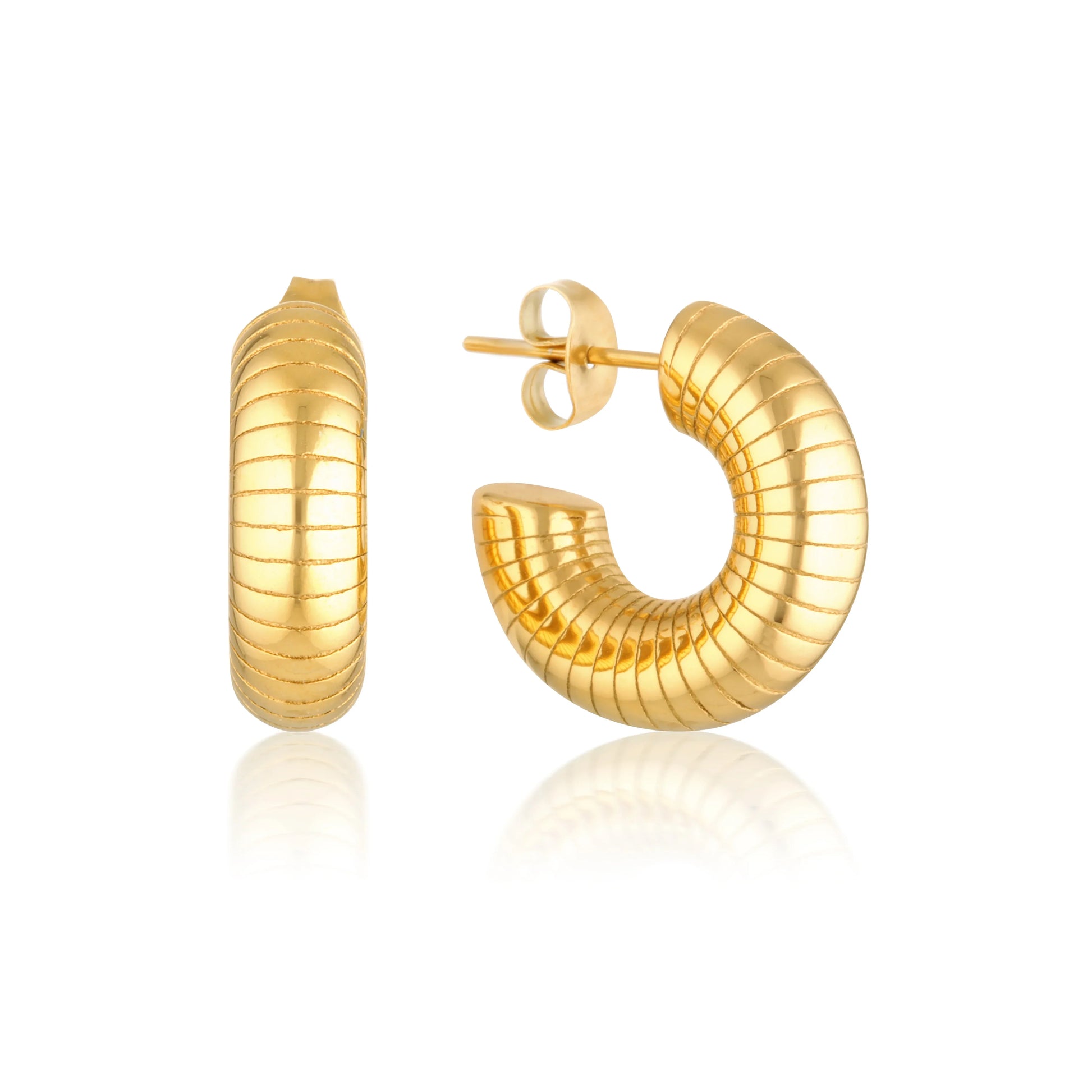 Classic Round Hoop Earrings 1