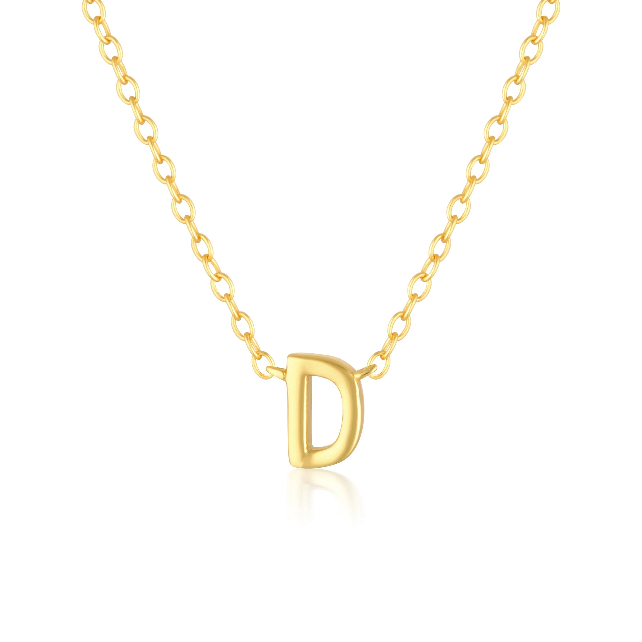 Elegant Silver Initial "A" Pendant Necklace