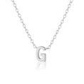 Load image into Gallery viewer, Elegant Silver Initial "A" Pendant Necklace
