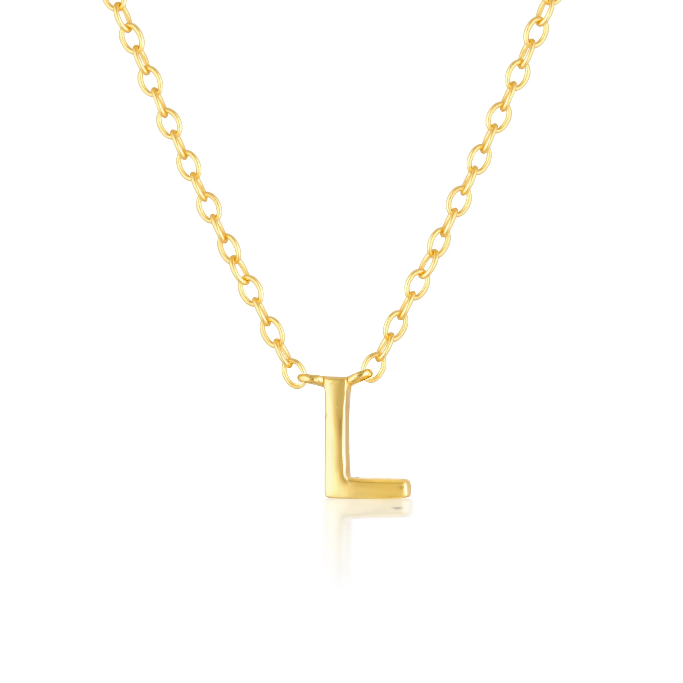 Elegant Silver Initial "A" Pendant Necklace