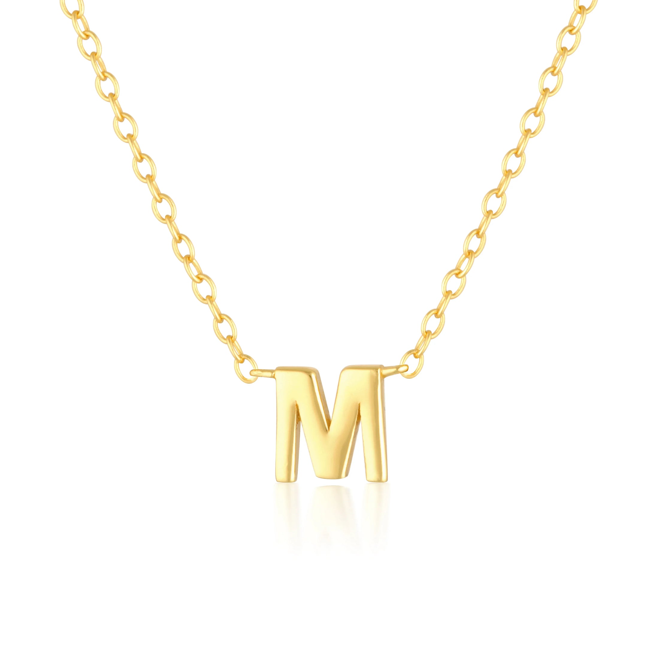 Elegant Silver Initial "A" Pendant Necklace