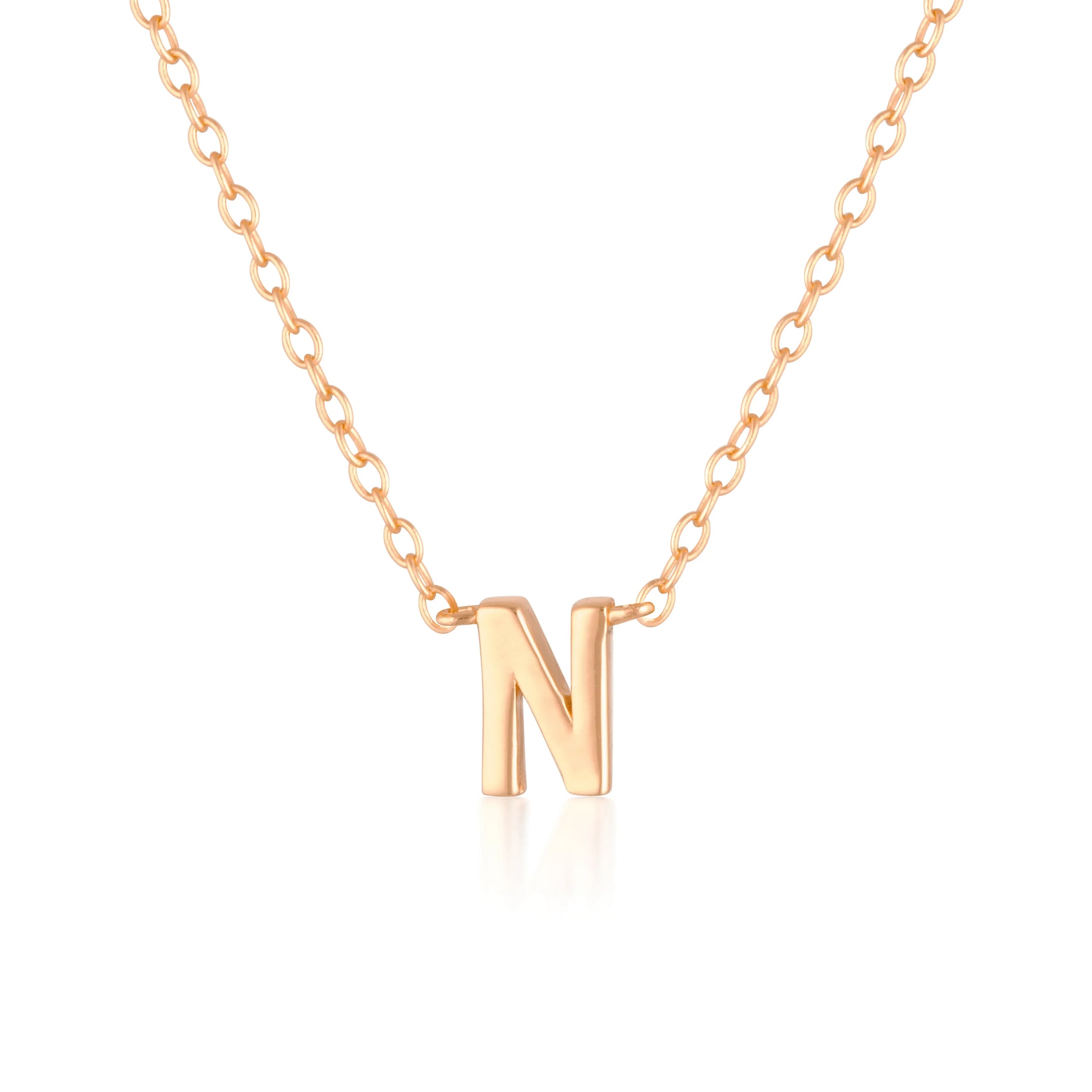 Elegant Silver Initial "A" Pendant Necklace