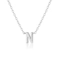 Load image into Gallery viewer, Elegant Silver Initial "A" Pendant Necklace
