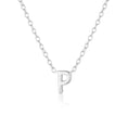 Load image into Gallery viewer, Elegant Silver Initial "A" Pendant Necklace
