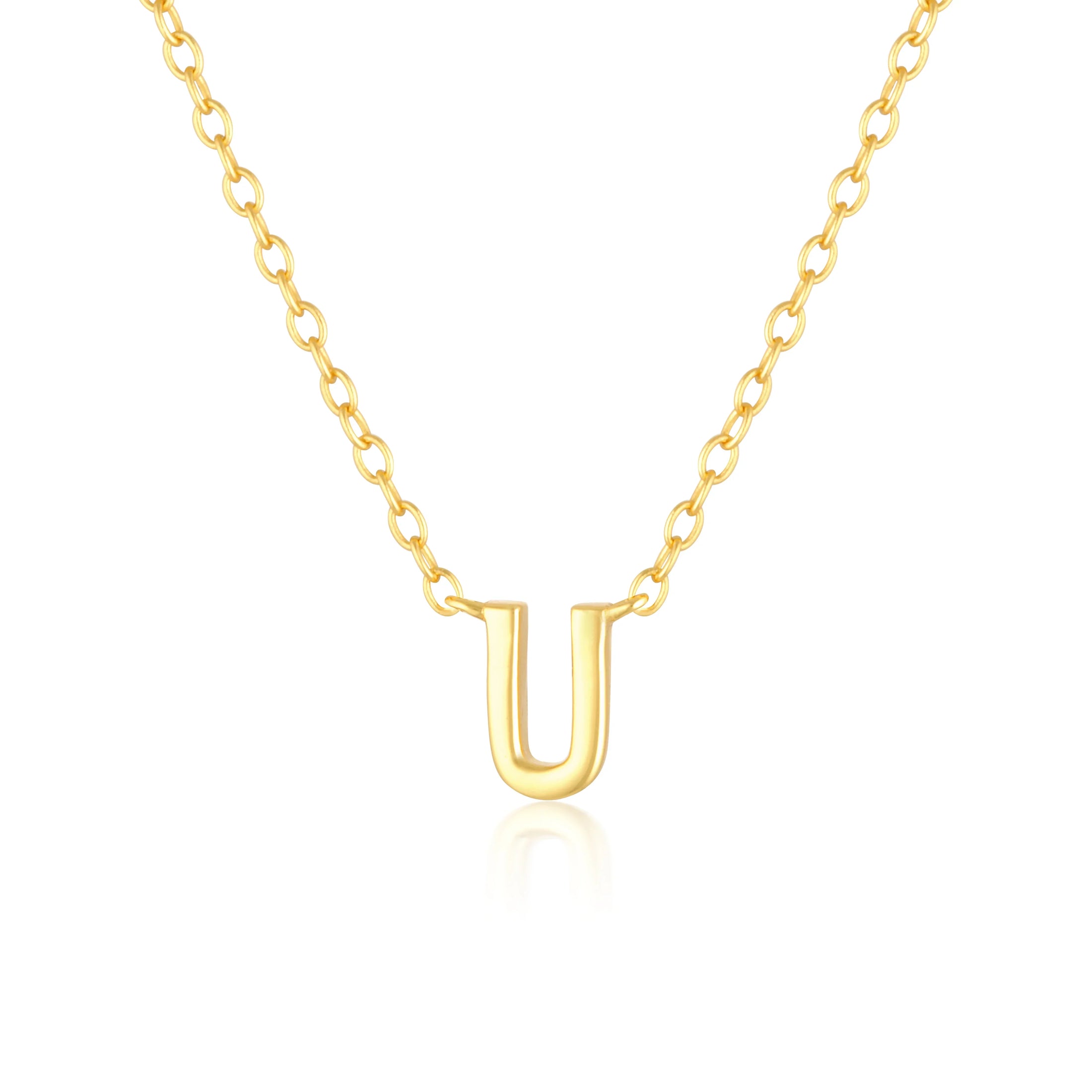 Elegant Silver Initial "A" Pendant Necklace