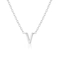 Load image into Gallery viewer, Elegant Silver Initial "A" Pendant Necklace
