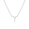 Load image into Gallery viewer, Elegant Silver Initial "A" Pendant Necklace
