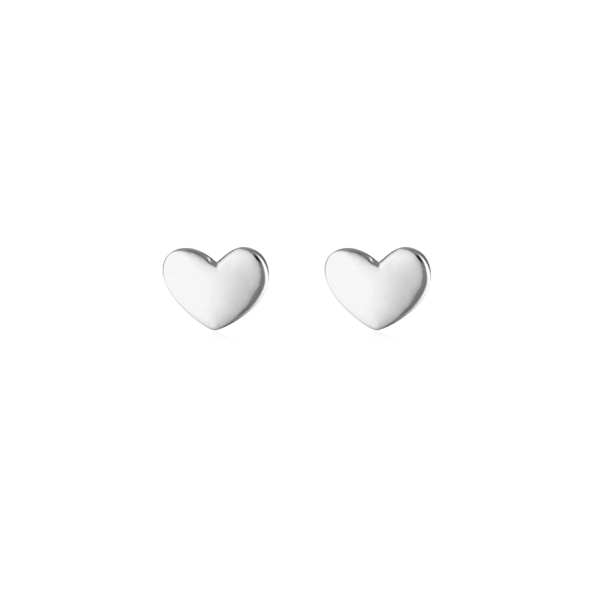 Golden Heart Shaped Stud Earrings 3
