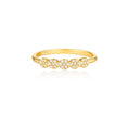 Load image into Gallery viewer, Elegant 0.10 TCW Round Lab-Grown Diamond Cluster Wedding Band
