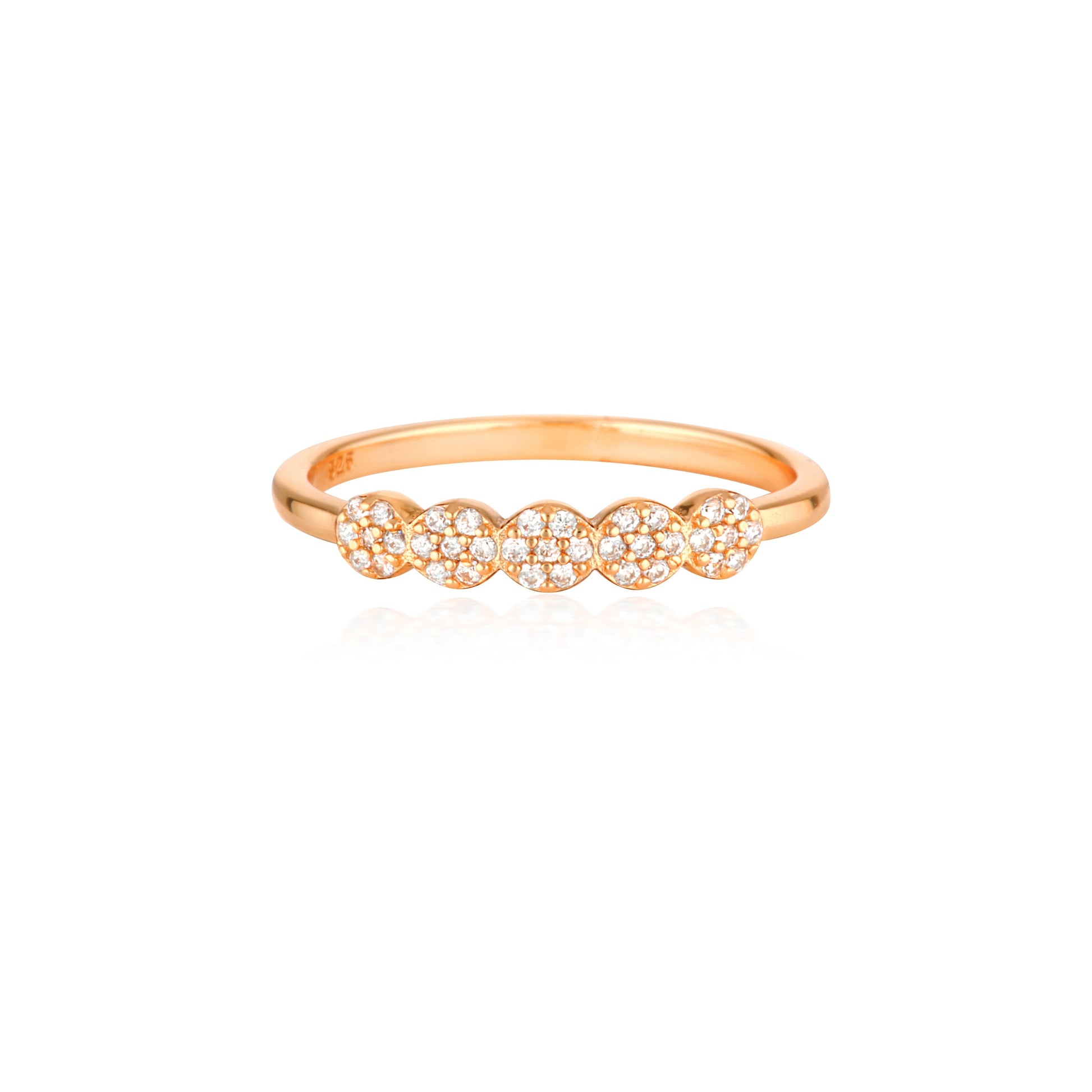 Elegant 0.10 TCW Round Lab-Grown Diamond Cluster Wedding Band 5