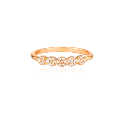 Elegant 0.10 TCW Round Lab-Grown Diamond Cluster Wedding Band 5