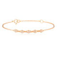 Load image into Gallery viewer, Elegant 0.2 TCW Round Lab-Grown Diamond Multi-Stone Gold Bracelet
