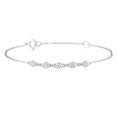 Load image into Gallery viewer, Elegant 0.2 TCW Round Lab-Grown Diamond Multi-Stone Gold Bracelet
