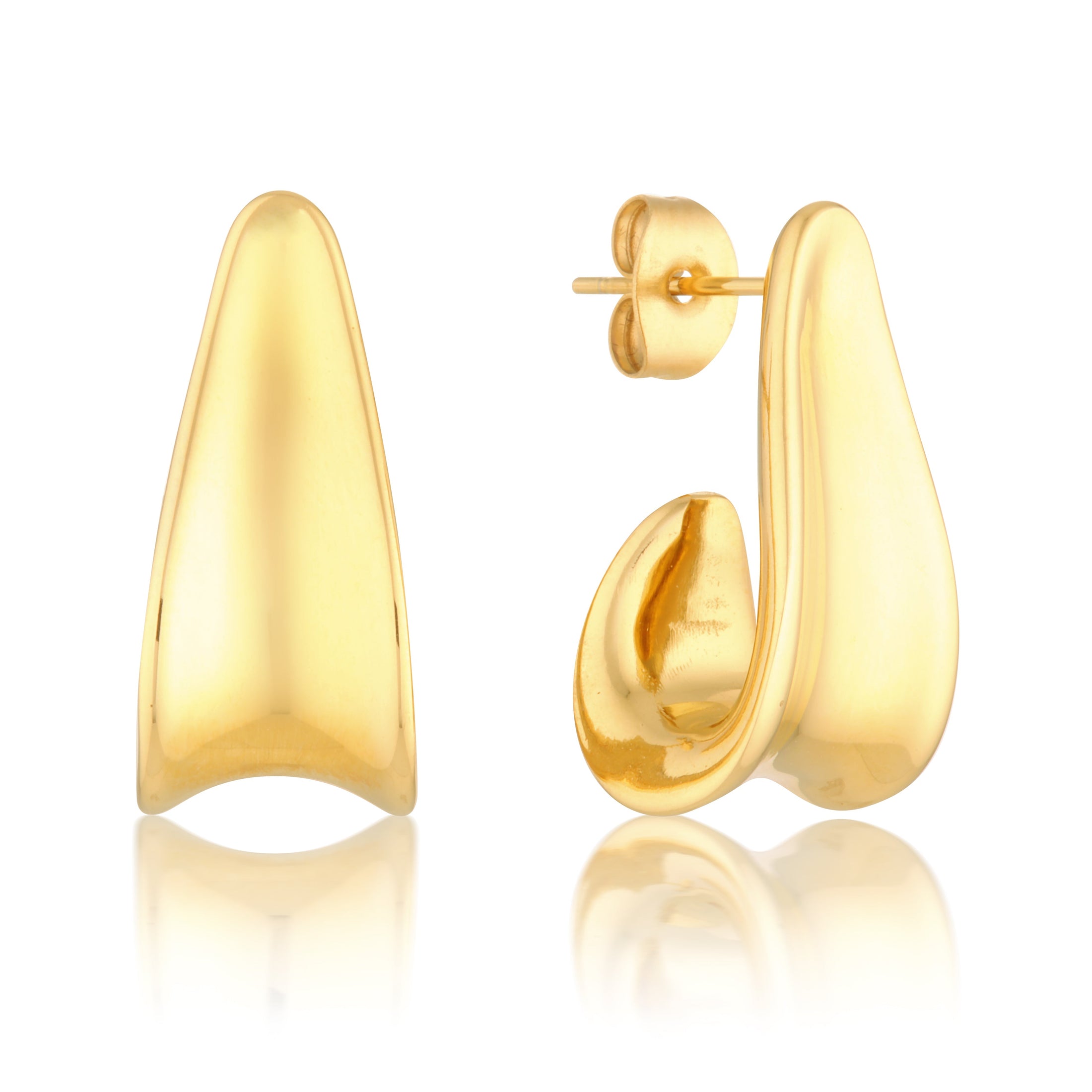 Elegant Gold Teardrop Earrings