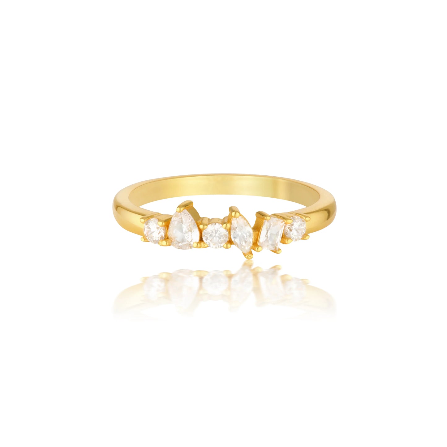 Elegant 0.20 TCW Round Lab-Grown Diamond Multi-Stone Wedding Band 1