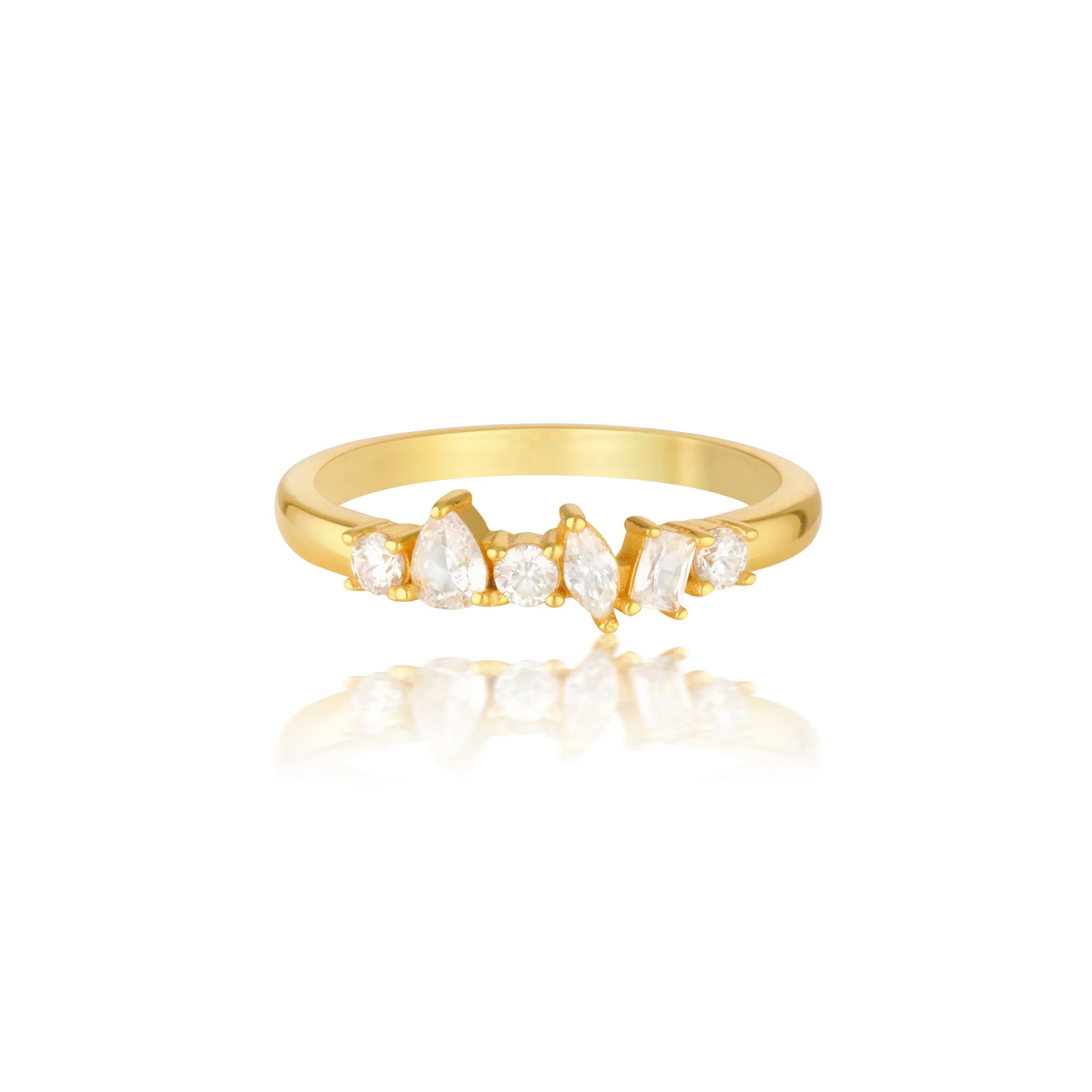 Elegant 0.20 TCW Round Lab-Grown Diamond Multi-Stone Wedding Band 1