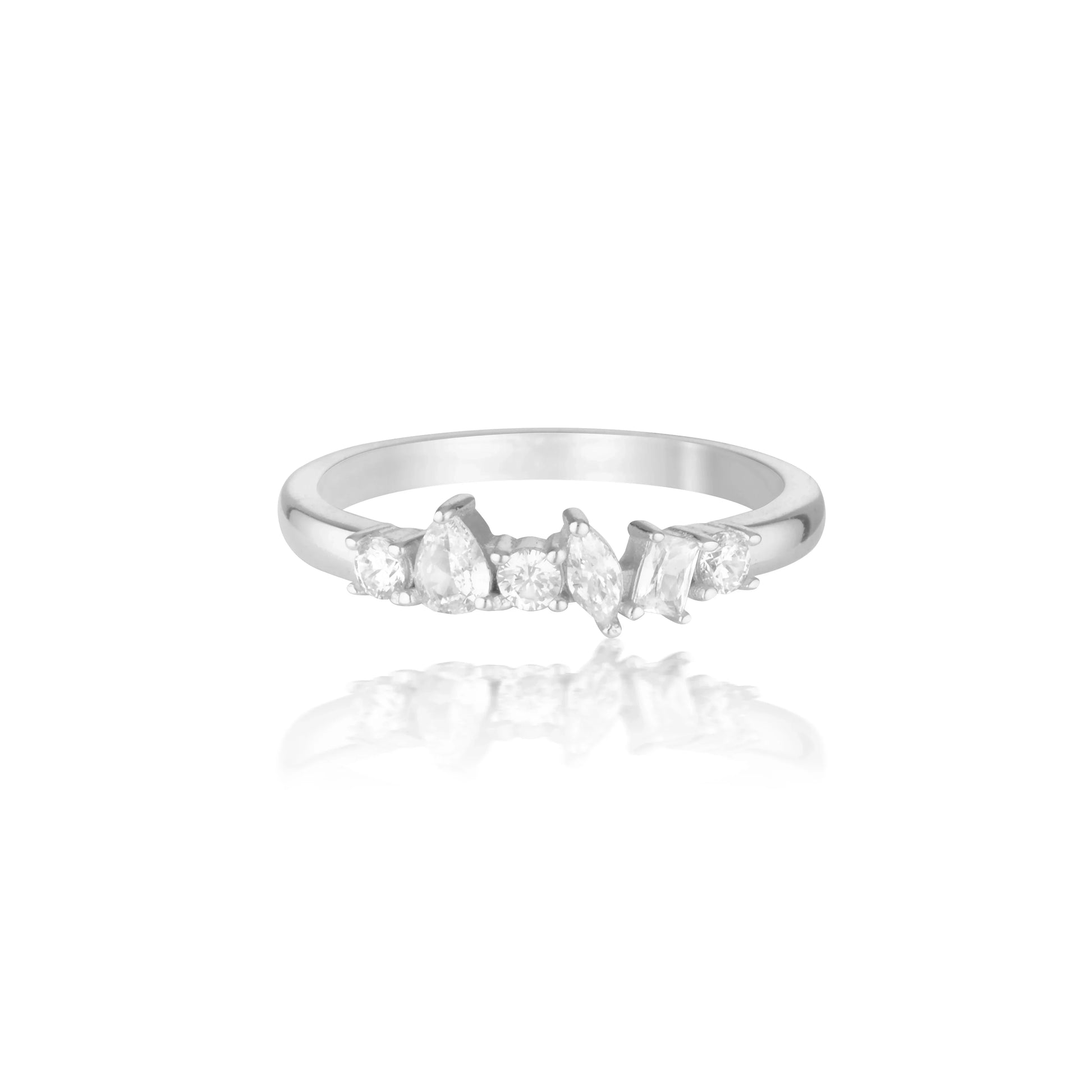 Elegant 0.20 TCW Round Lab-Grown Diamond Multi-Stone Wedding Band 14