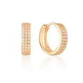 Load image into Gallery viewer, 0.50 TCW Round Lab-Grown Diamond Hoop Earrings
