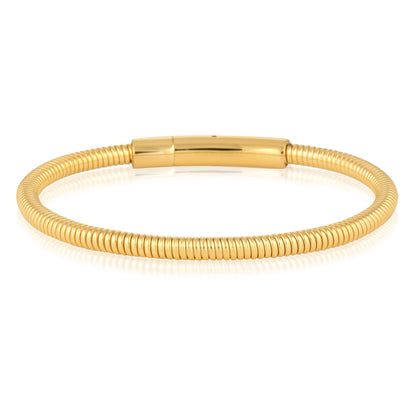 Elegant Gold Coil Bangle Bracelets 1