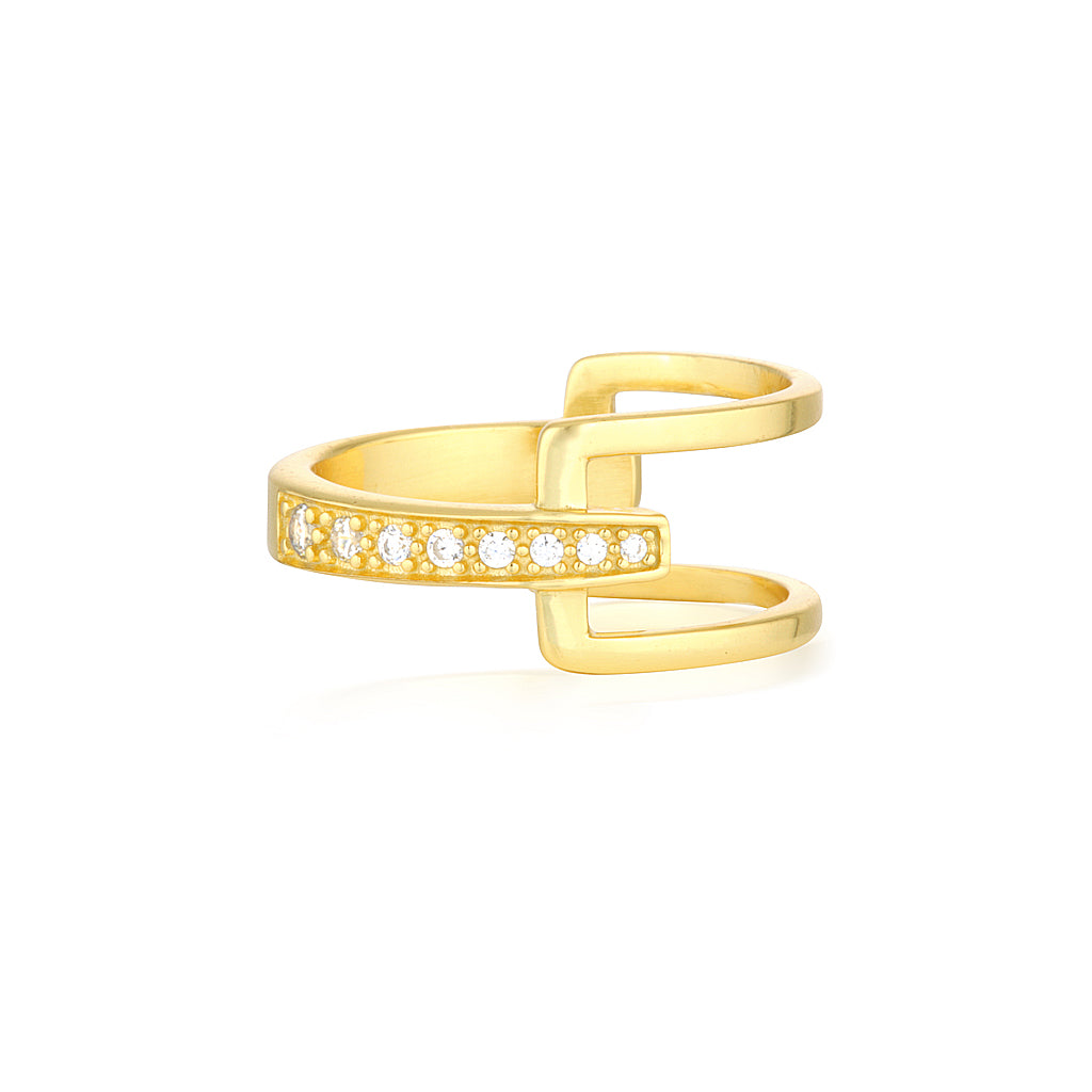 Elegant 0.20 TCW Round Lab-Grown Diamond Gold Wedding Band 1